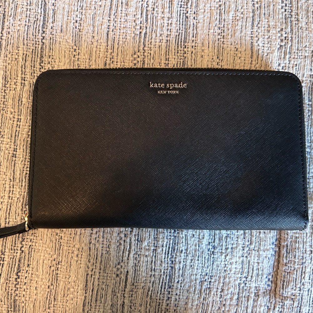LARGE Kate Spade Black Wallet